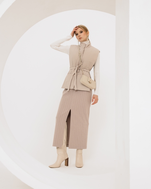 Жилетка-накидка LZ с водоотталкивающим эффектом, латте