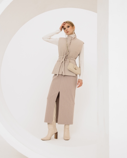 Жилетка-накидка LZ с водоотталкивающим эффектом, латте