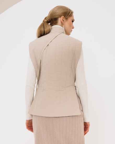 Жилетка-накидка LZ с водоотталкивающим эффектом, латте