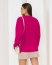 Джемпер вязаный оверсайз, фуксия