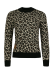 Джемпер вязаный Leo, принт леопард шоколадный
