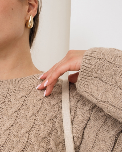 Серьги капли Belgrade, золотой