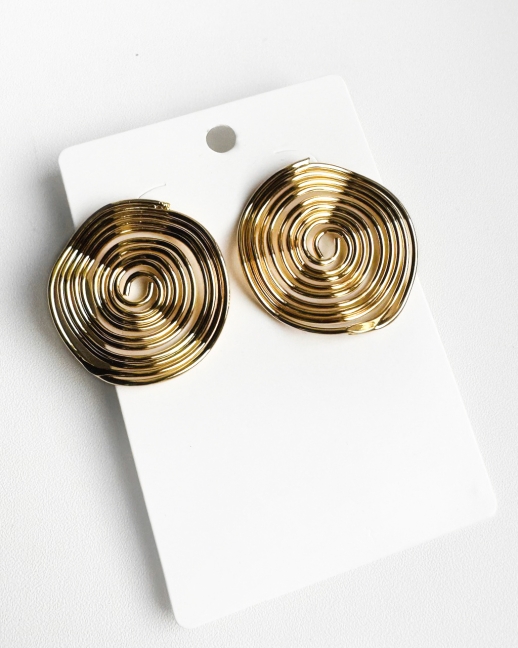 Серьги спираль Bratislava, золотой