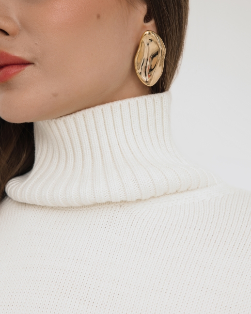 Серьги лепесток Caracas, золотой