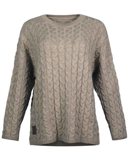 Джемпер вязаный бежевый