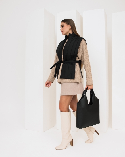 Жилетка-накидка LZ с водоотталкивающим эффектом, черный