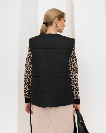 Жилетка на запах с водоотталкивающим эффектом, черный