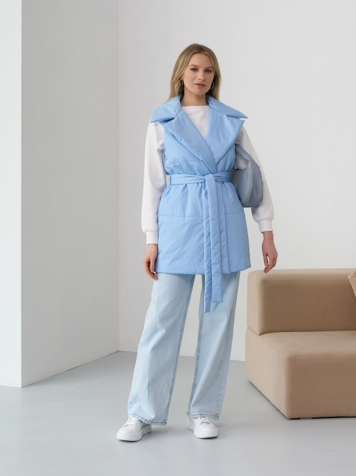 Безрукавка жилет LZ24, голубой