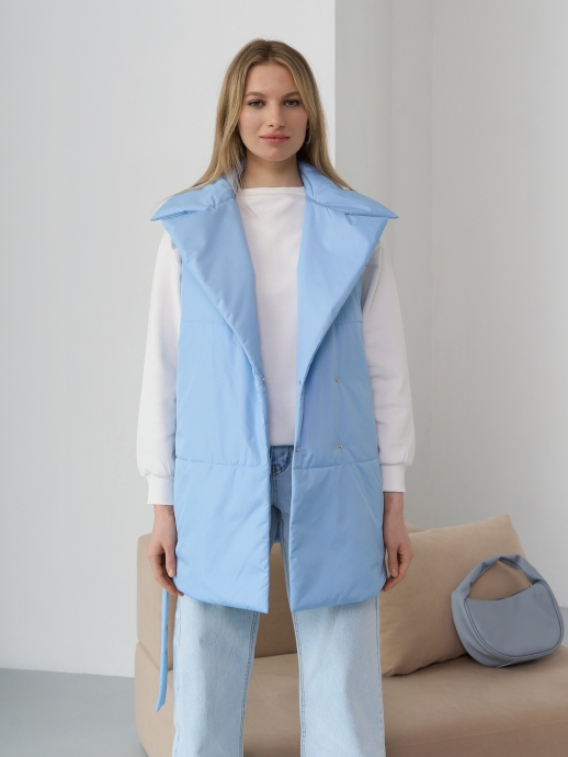 Безрукавка жилет LZ24, голубой