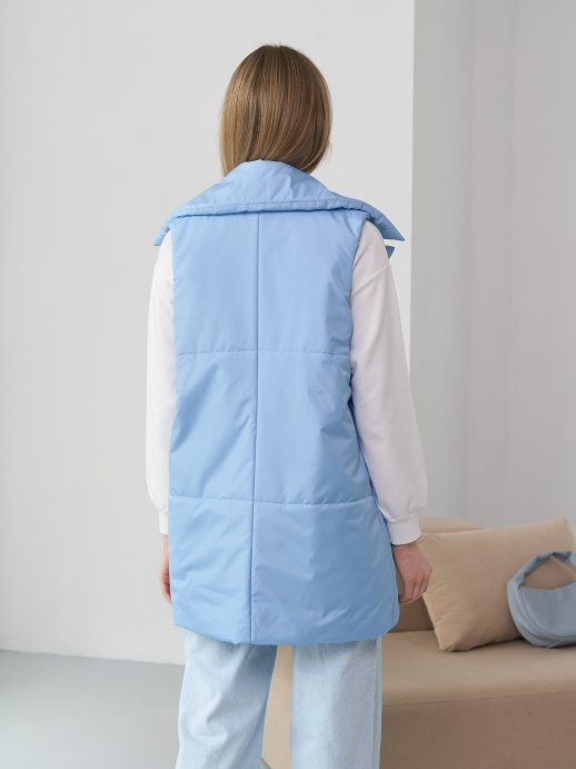Безрукавка жилет LZ24, голубой