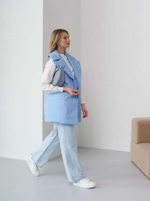 Безрукавка жилет LZ24, голубой