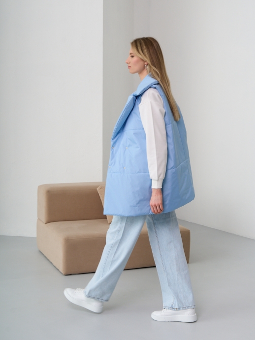 Безрукавка жилет LZ24, голубой