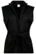 Жилетка- накидка из костюмной ткани, черный