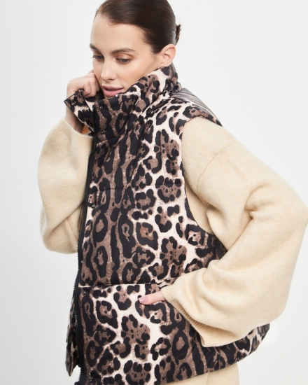 Безрукавка жилет LZ24, леопард