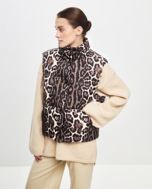 Безрукавка жилет LZ24, леопард