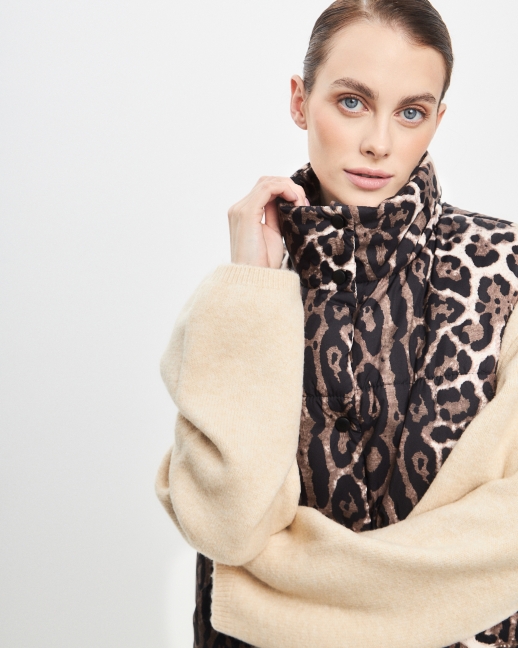 Безрукавка жилет LZ24, леопард