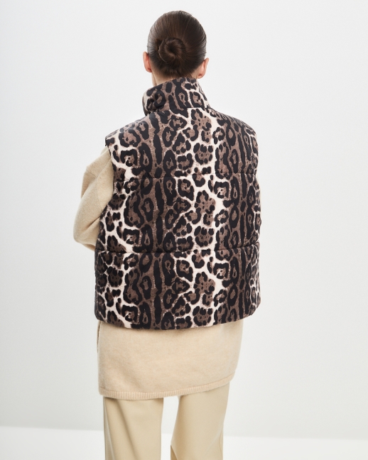 Безрукавка жилет LZ24, леопард