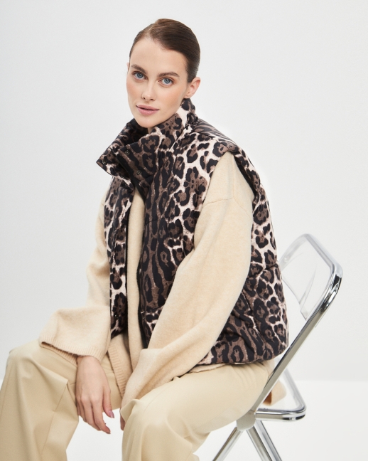 Безрукавка жилет LZ24, леопард