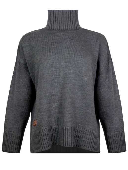 Свитер вязаный OVERSIZE, графит