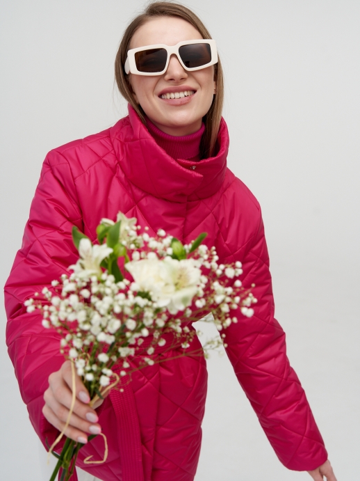 Куртка со съемным капюшоном LZ24, фуксия