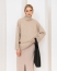 Свитер вязаный OVERSIZE, бежевый