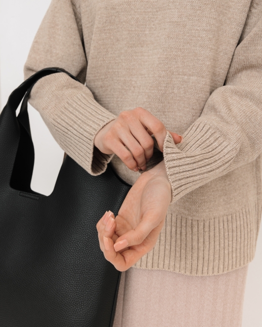 Свитер вязаный OVERSIZE, бежевый