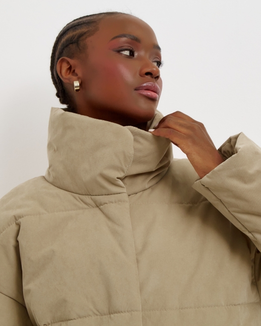 Куртка короткая LZ24, бежевый песочный