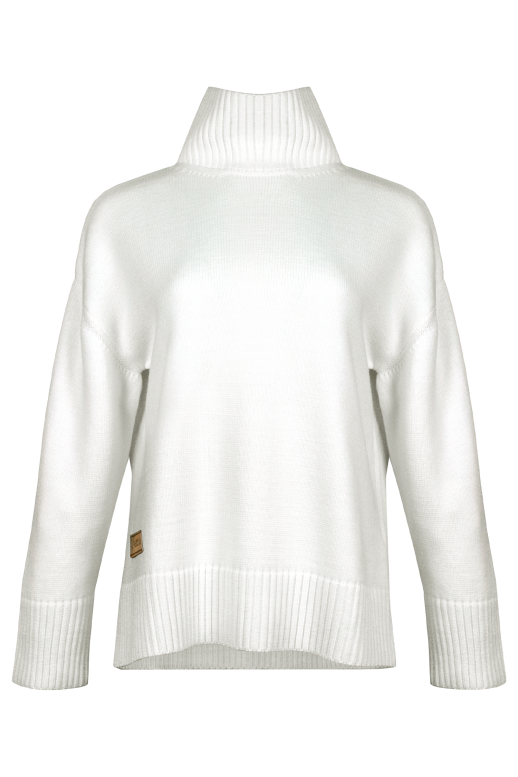 Свитер вязаный OVERSIZE, молочный