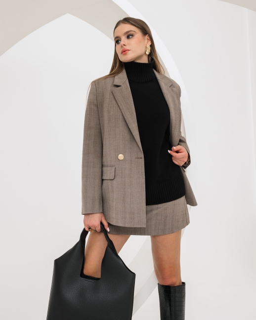 Свитер вязаный OVERSIZE, черный