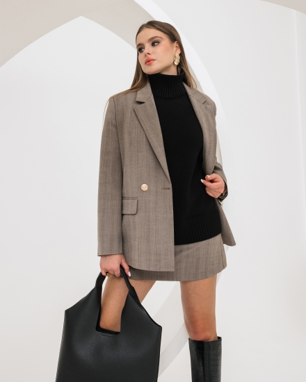 Свитер вязаный OVERSIZE, черный