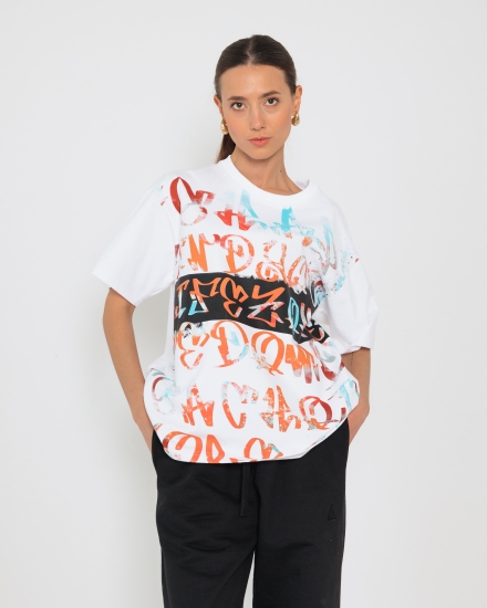 Футболка LZ Graffiti принт, белый