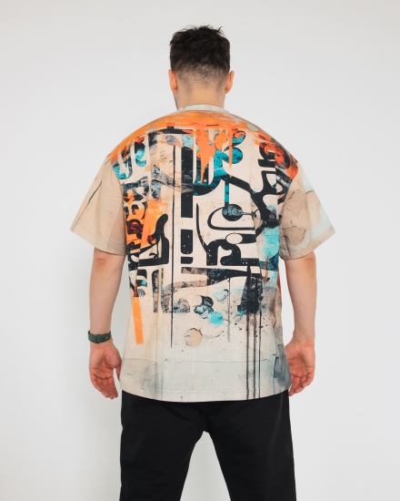 Футболка LZM Garage full принт, мокко