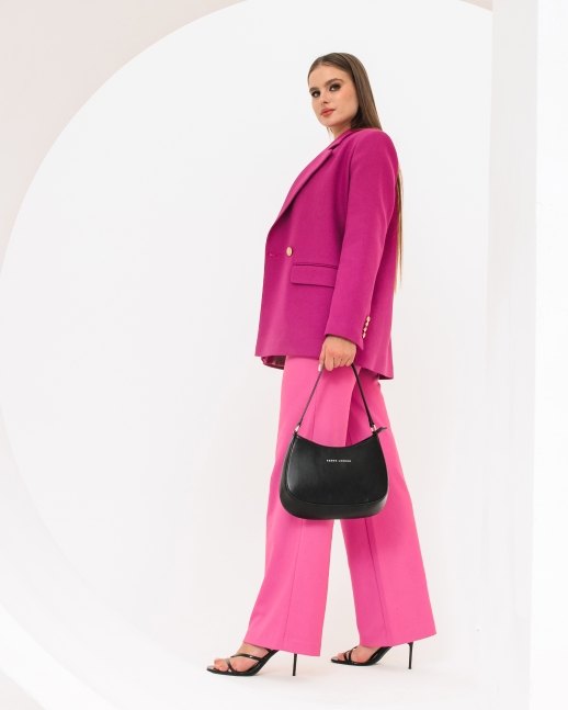 Широкие стильные брюки LZ Palazzo, фуксия