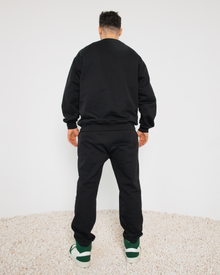 Свитшот LZM с вышивкой, черный