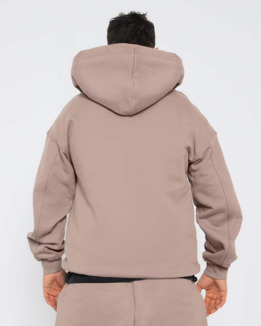 Худи LZM с вышивкой, мокко