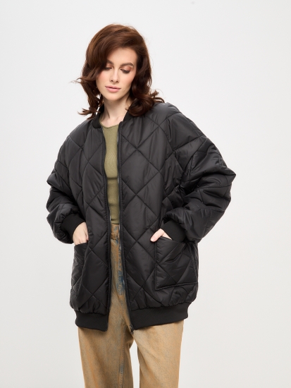 Бомбер оверсайз LZ24, черный