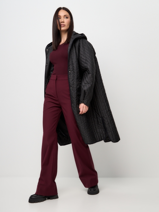 Пальто стеганое LZ24, черный