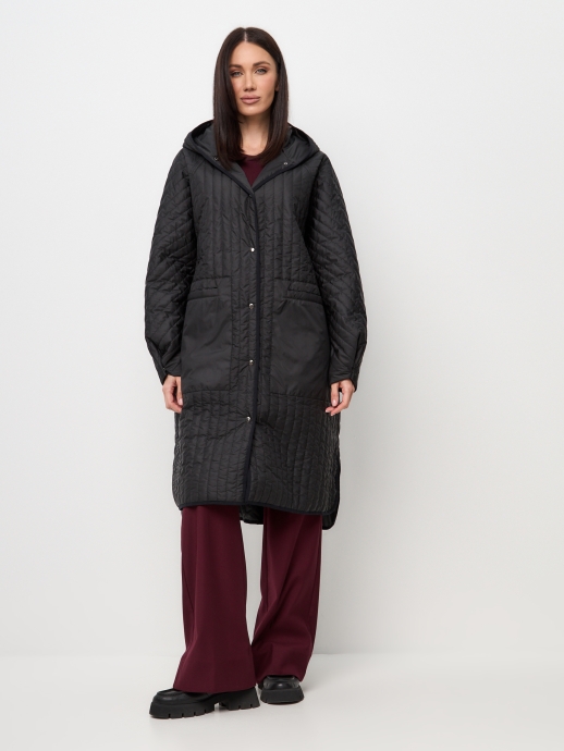 Пальто стеганое LZ24, черный