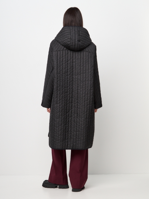 Пальто стеганое LZ24, черный