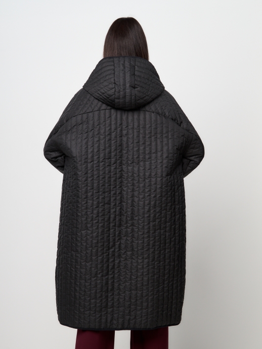 Пальто стеганое LZ24, черный