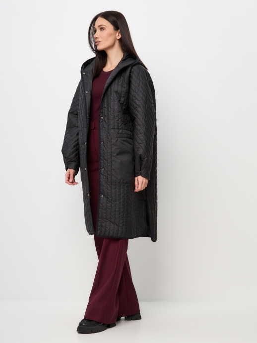 Пальто стеганое LZ24, черный