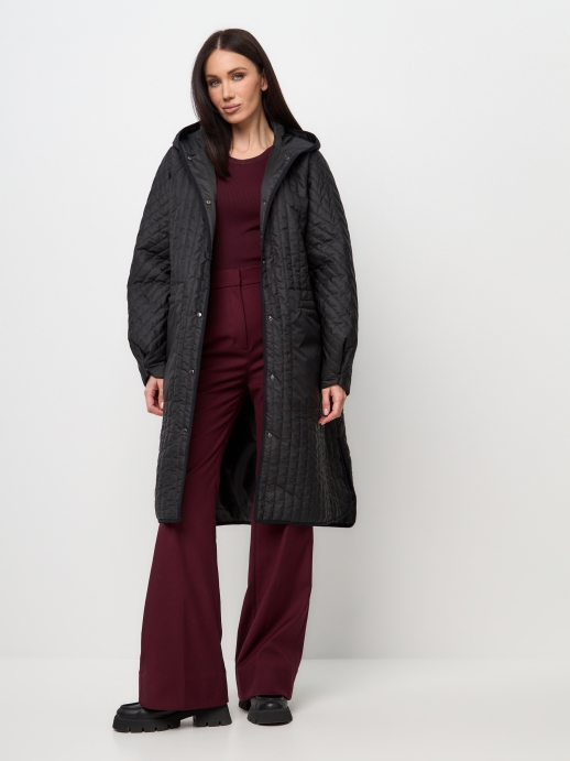 Пальто стеганое LZ24, черный