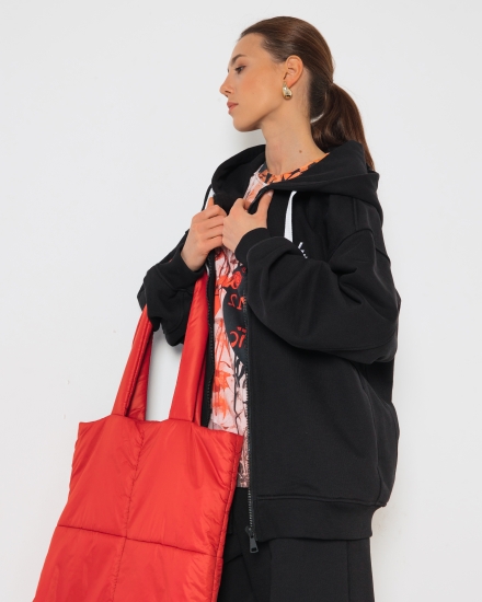 Зип худи LZ с вышивкой, черный