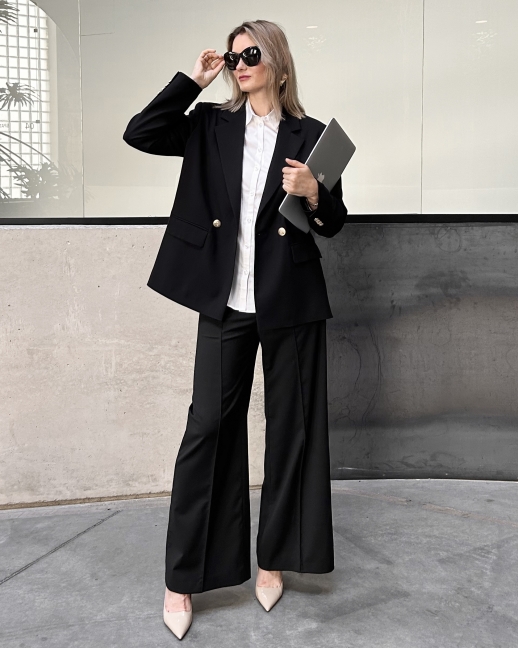 Брюки LZ со стрелками, черный