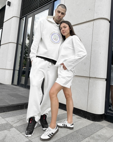 Худи LZM Moscow, молочный