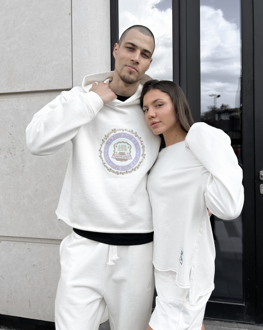 Худи LZM Moscow, молочный