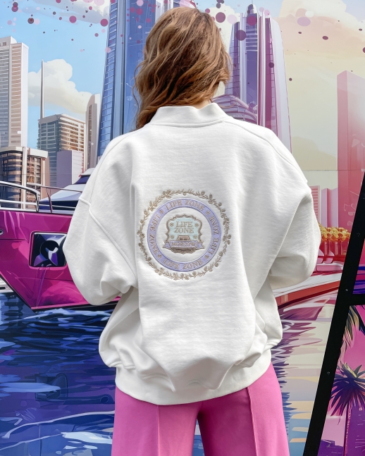 Бомбер LZ Moscow, молочный