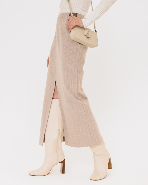 Юбка миди с разрезом LZ Djersy