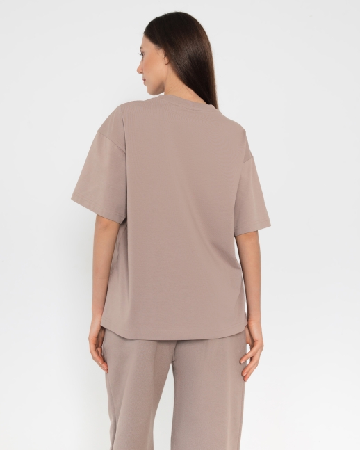 Футболка LZ Garage принт, мокко