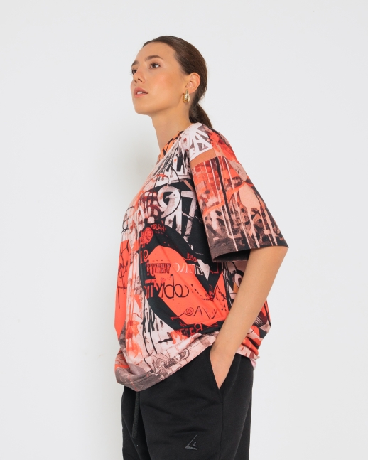 Футболка LZ Heart One принт, черный